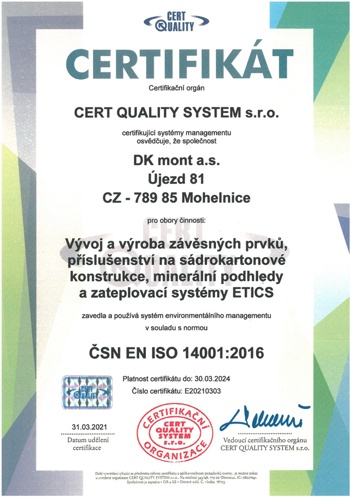 ČSN EN ISO 14001:2016